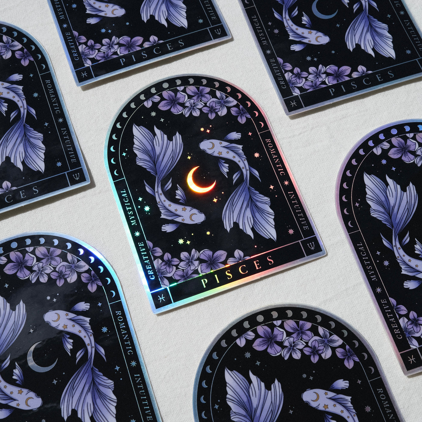 Pisces Holographic Sticker