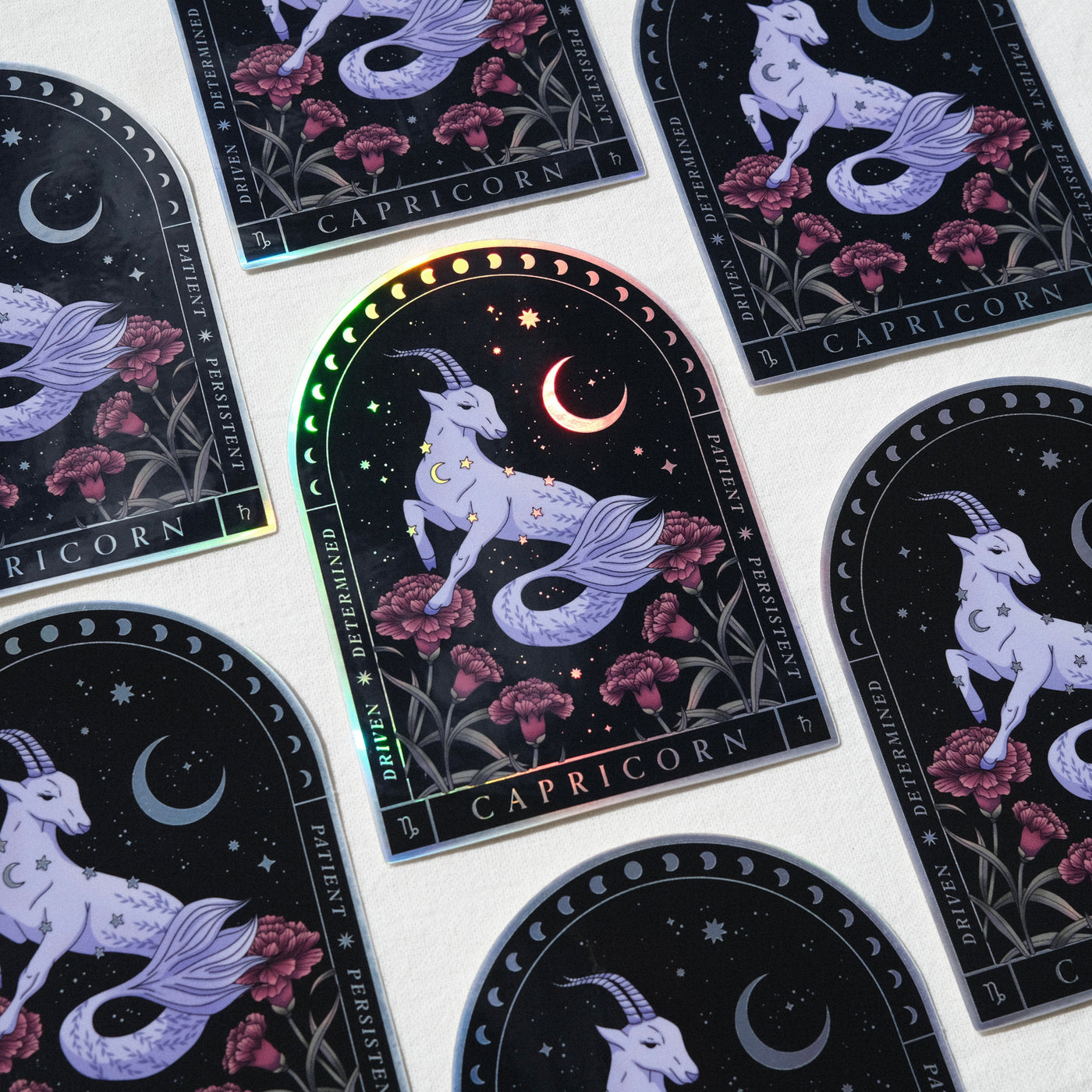 Capricorn Holographic Sticker