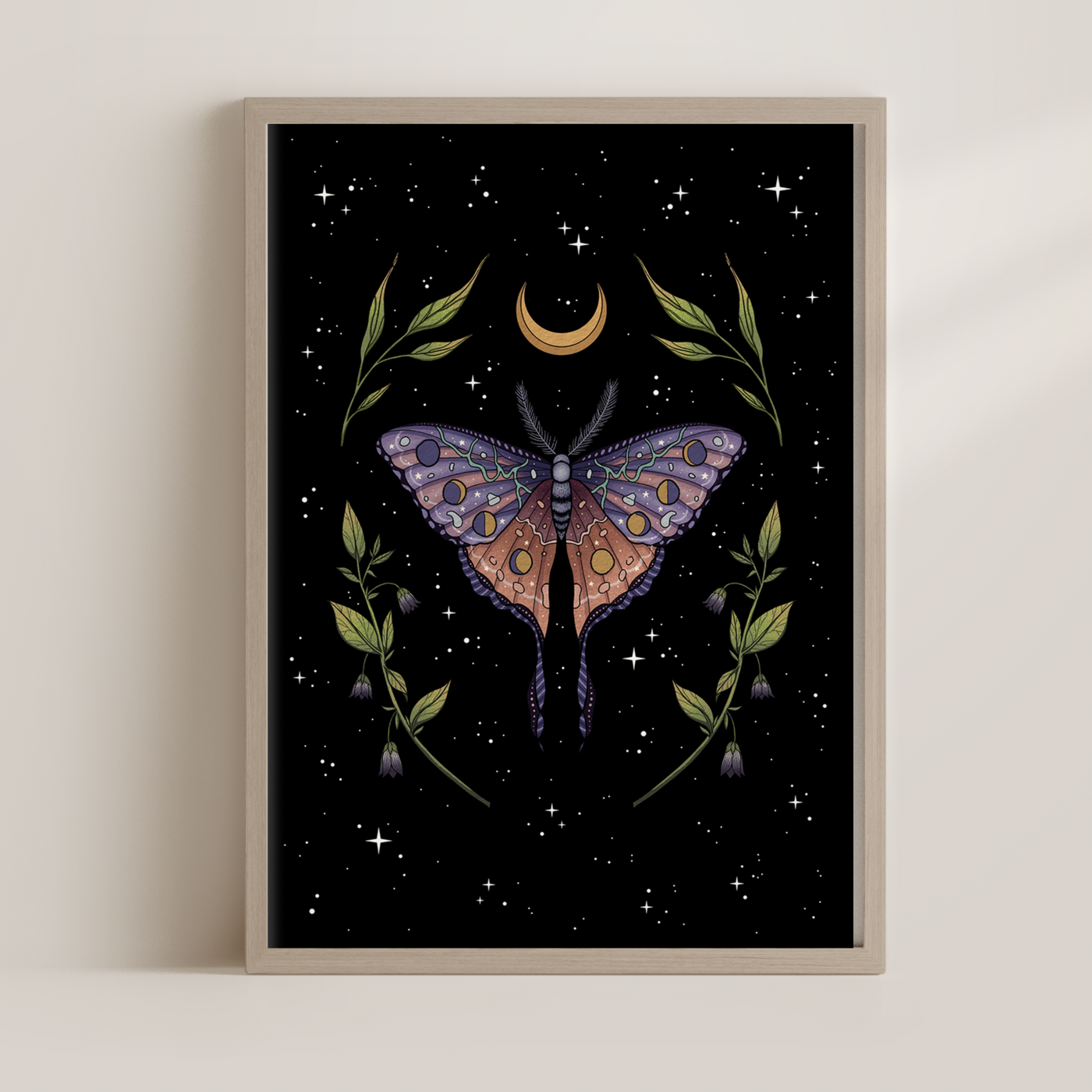 Purple Moth Print
